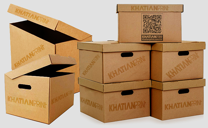 custom archive document delivery cartons boxes library file carton box | khatian print