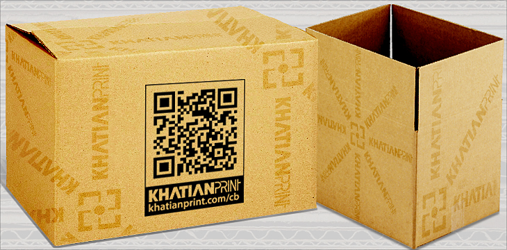 medium common carton box average size courier gift boxes usual cartons | khatian print