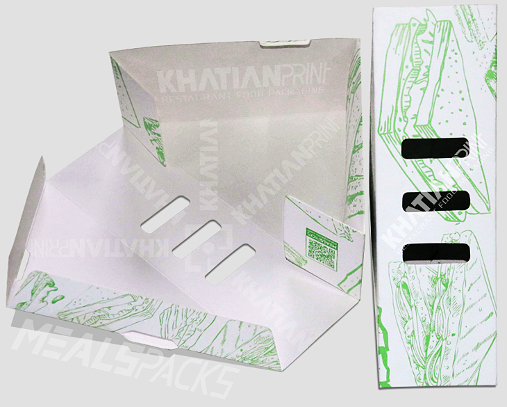 sandwich packaging boxes fish beef chicken sandwiches takeaway box | khatian print