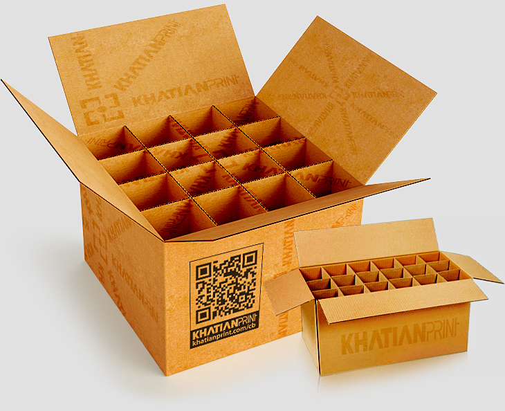 brown honeycomb cartons boxes natural color export import carton box | khatian print