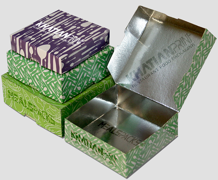fast food momo boxes snacks nugget fastfood parcel delivery packet box | khatian print