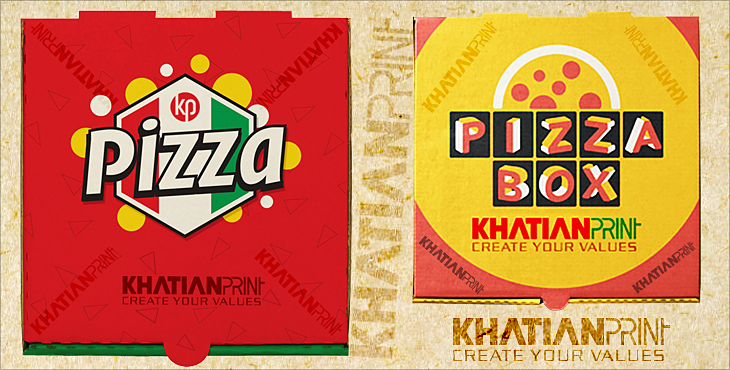pizza boxes cartons designs sizes pitza pack layout new piza packet model | khatian print
