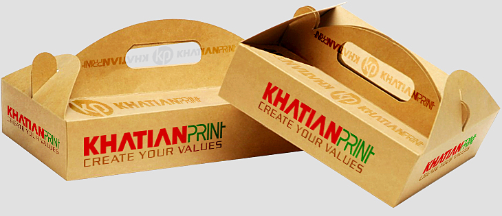 customized pizza box with handle pitza parcel packets square piza packs | khatian print