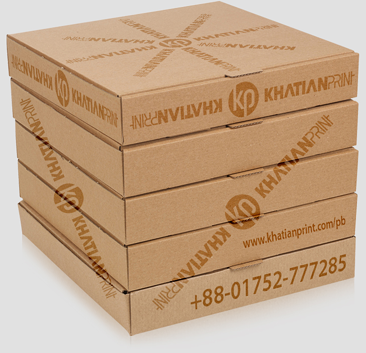 ready stock pizza boxes pack offers brown pitza carton piza parcel packet | khatian print