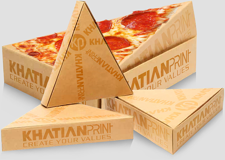 strip piece pizza box small mini pitza slice packet tiny piza parcel boxes | khatian print