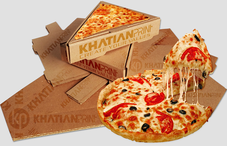 triangle slice pizza boxes small strip piece pitza packets tiny size piza box | khatian print