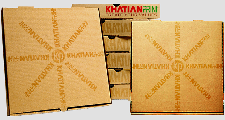 pizza takeaway brown carton pitza transport karton piza cartons packets | khatian print