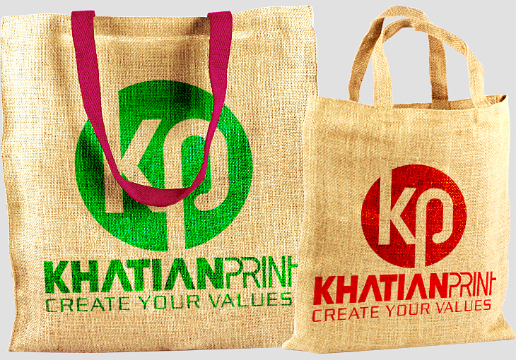 jute natural sack shopping bags hessian burlap sackcloth tote handbags | khatian print