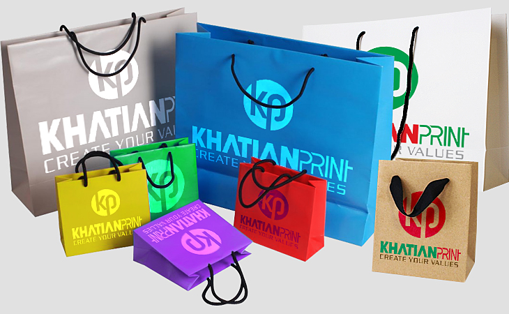 personalize shopping bag customize buying marketing handbag sac tote | khatian print