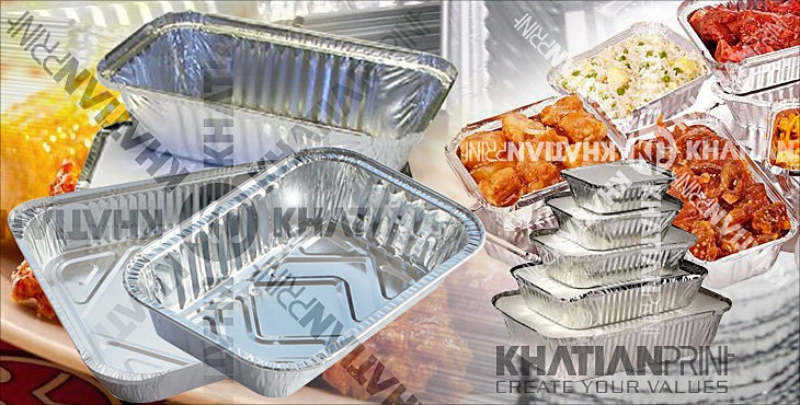 aluminium foil container aluminum alu foils meal lunch snacks parcel box | khatian print aluminium foil container aluminum alu foils meal lunch snacks parcel box | khatian print