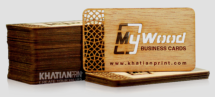 luxury wood business card first class natural timber special name cards | khatian print