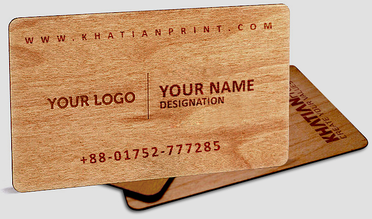 teak business cards royal elegant premium timbered visiting name card | khatian print