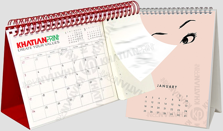 Spiral Wiro Desk Calendar