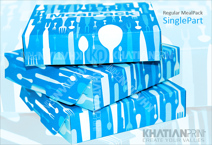one part regular MealPack undivided united unseparated piece food box | khatian print one part regular MealPack undivided united unseparated piece food box | khatian print